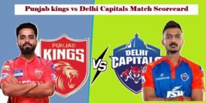 punjab kings vs delhi capitals match scorecard