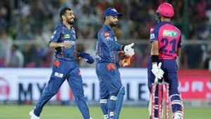 Lucknow super giants vs rajasthan royals match scorecard